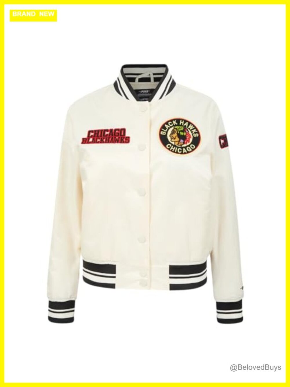 NHL Retro Classics Satin Jacket Chenille Applique Felt Backing